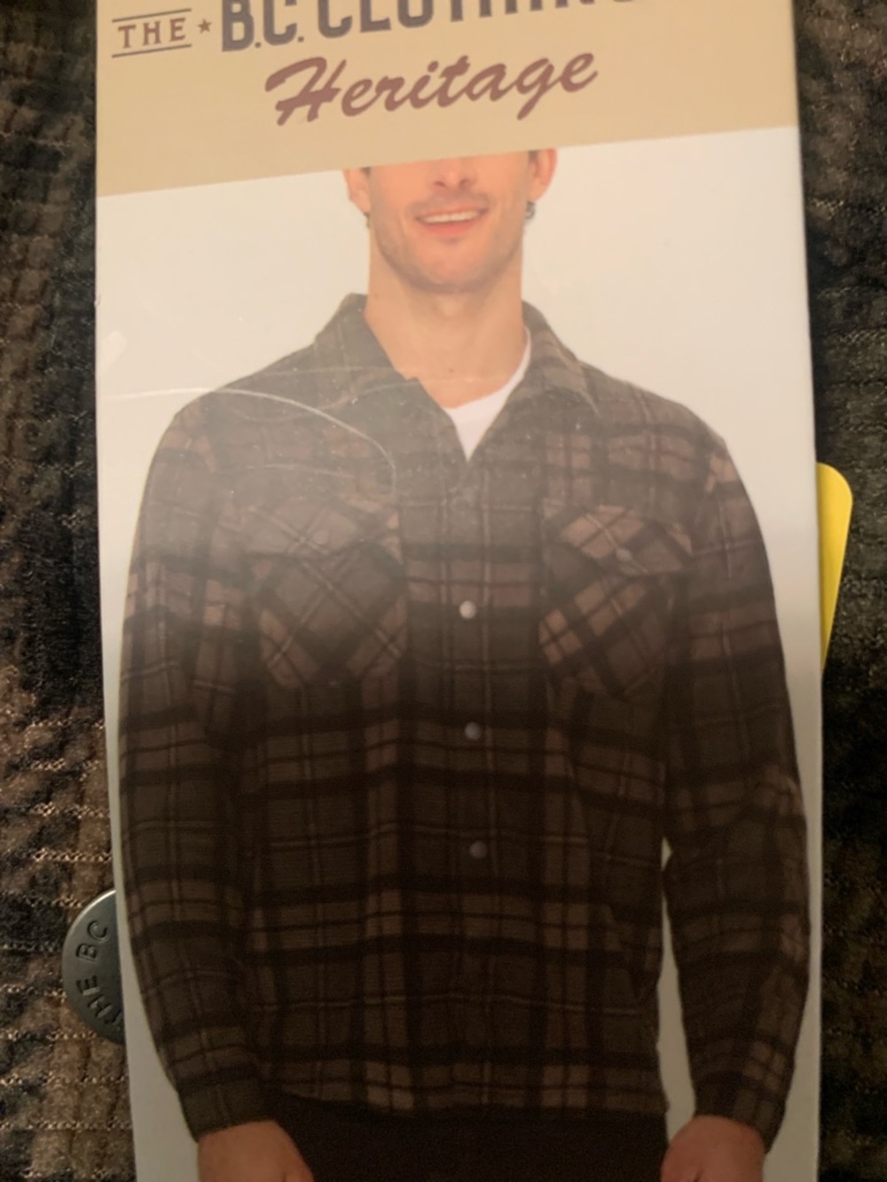 B.C. Clothing Co. Heritage Brown Plaid Shirt Jacket